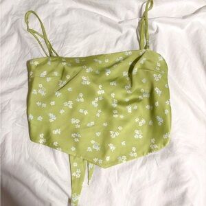 Aritzia Silky Tie Back Top